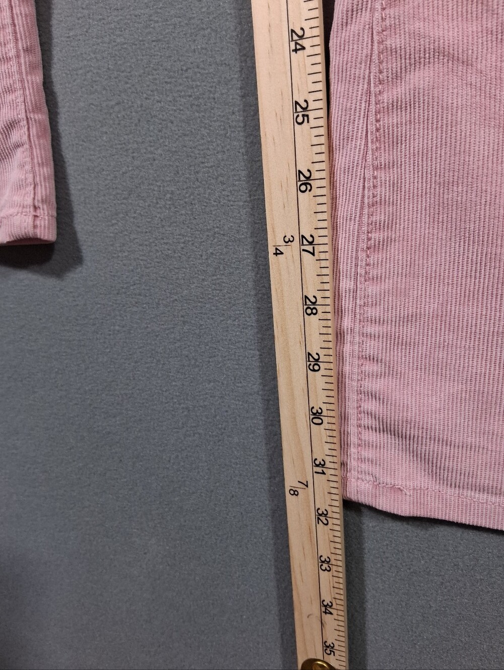 Gap Pink Corduroys Women's 14 Flare Snap Pockets Fall Winter Y2K - Picture 5 of 6